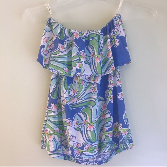 Lily Pulitzer Wiley Ruffle Tube Top - Picture 5 of 6
